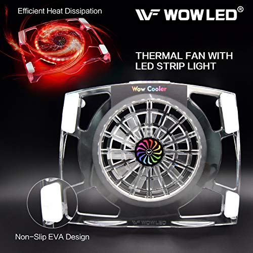 WFPOWER Ventilateur de refroidissement avec rétroéclairage LED-2