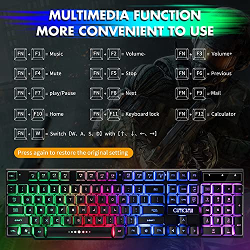 Clavier de jeu Souris Tapis de souris-2