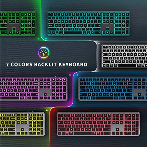 Clavier Bluetooth rétroéclairé pour Windows et Mac-2
