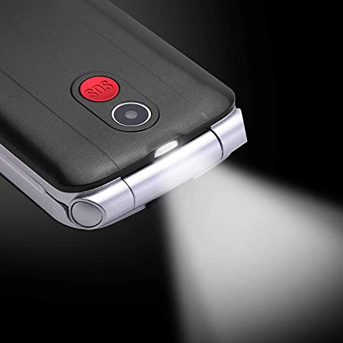 ULEWAY Senior Téléphone portable débloqué Flip Phone-4