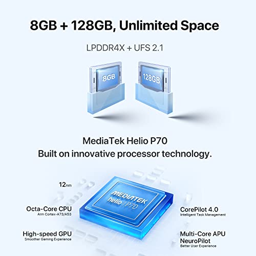 Téléphone portable débloqué UMIDIGI F3 (8 Go-4