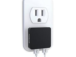 Nekmit Dual Port Ultra Thin Flat USB