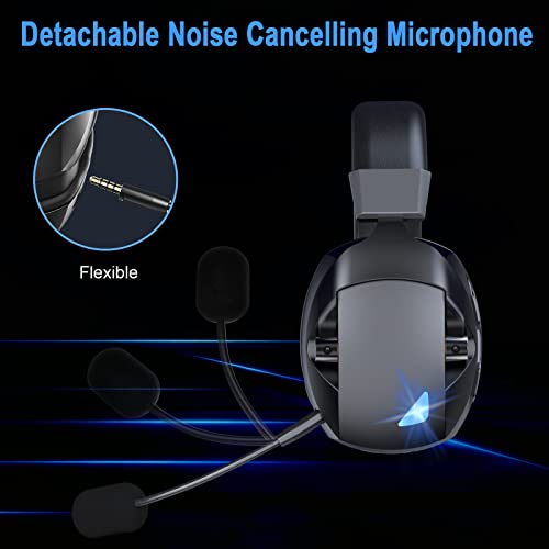 Gikking Casque de jeu sans fil avec-5
