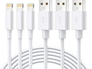 Novtech MFi Certified iPhone Charger Cable 3Pack
