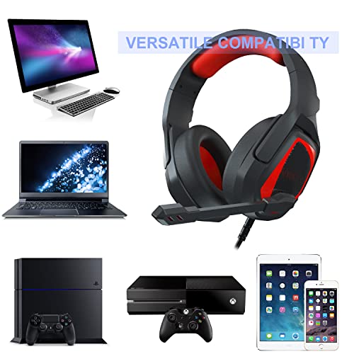 Emonoo Casque de jeu pour PS4 PS5-5