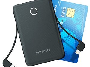 6000mah Ultra Slim Built in Cables Power