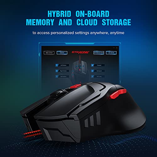 GTRACING Souris Gamer Filaire 7200 Dpi 6-3