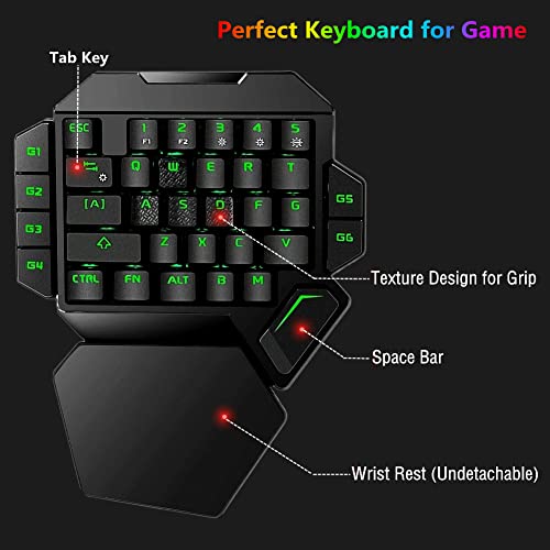 Cakce RGB Clavier de jeu mécanique à-5