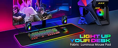 Grand tapis de souris de jeu RVB-5