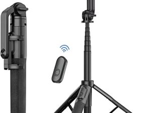 Trépied Selfie Stick 64" avec télécommande pour