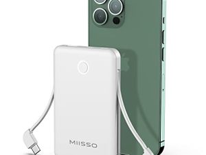 6000mah Ultra Slim Built in Cables Power