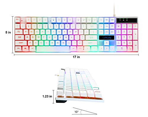 Clavier filaire rétroéclairé LED et souris Gaming-5