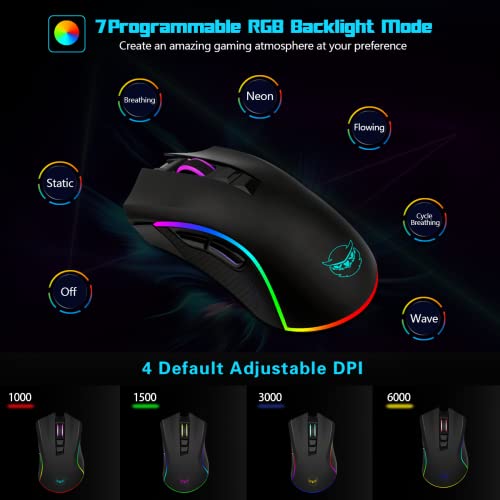 AHHC XVX G605 Souris de jeu sans-4