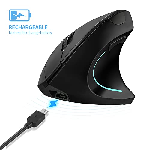 souris verticale ergonomique rechargeable sans-2