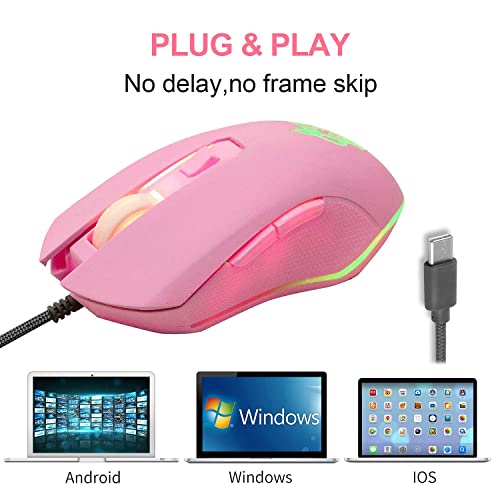 Huifen Souris de jeu filaire USB C