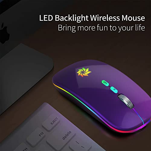 Souris sans fil LED Slim Silent Mouse-4