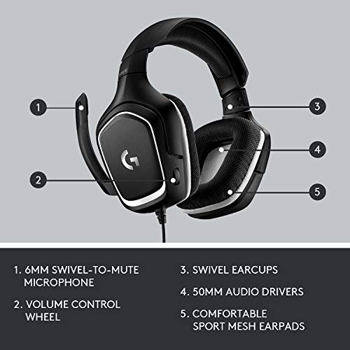 Casque de jeu stéréo Logitech G332 SE-3