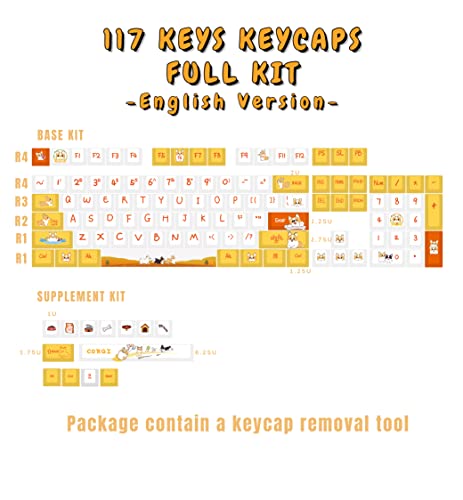 POPKEEY Corgi Dog Keycaps pour commutateurs Cherry-3