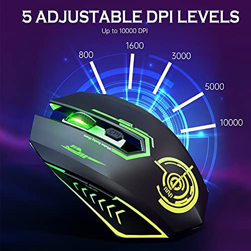 uhuru Souris de jeu sans fil jusqu'à-3