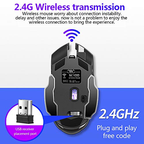 AULA SC100 Souris sans fil blanche rechargeable