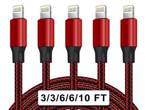 [Certifié Apple MFi] Lot de 5 chargeurs