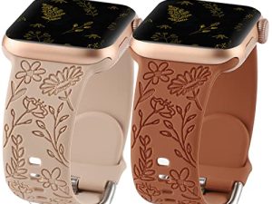 Lot de 2 bracelets de sport gravés