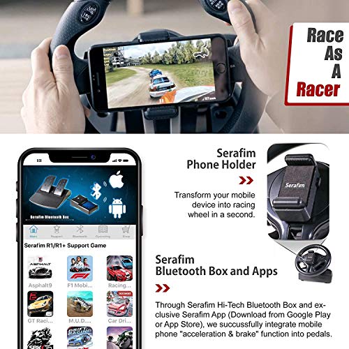 Serafim R1+ Racing Gaming Volant avec pédale-3