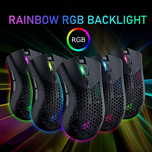 Souris de jeu sans fil légère en-3