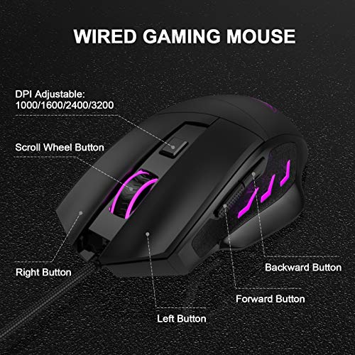 CP3 Souris de jeu filaire 3200 DPI-3