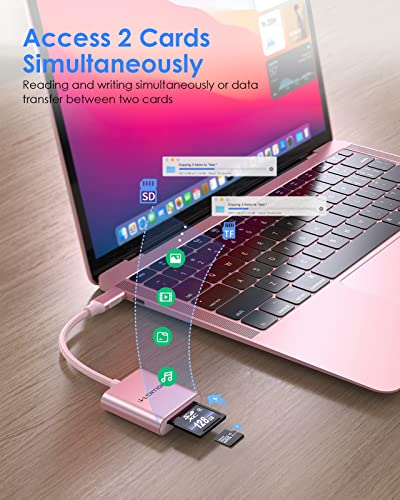LENTION Lecteur de carte USB C vers-3