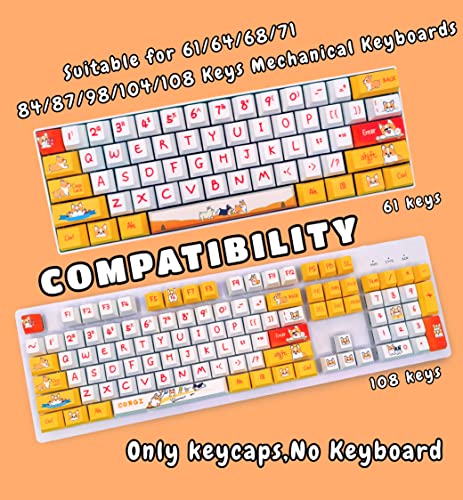 POPKEEY Corgi Dog Keycaps pour commutateurs Cherry-4