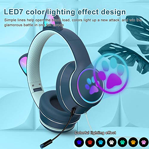 Casque de jeu filaire Cat Ear avec-4