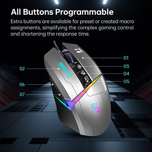 Souris de jeu filaire Bloody W60Max RGB-3