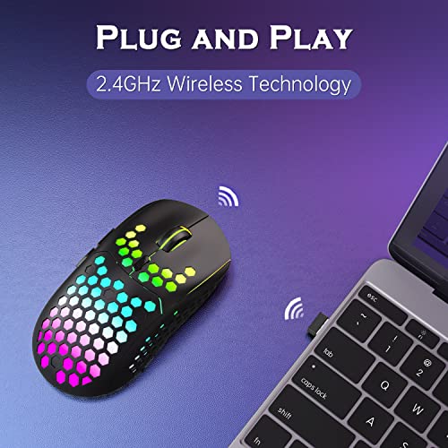 Souris de jeu sans fil légère