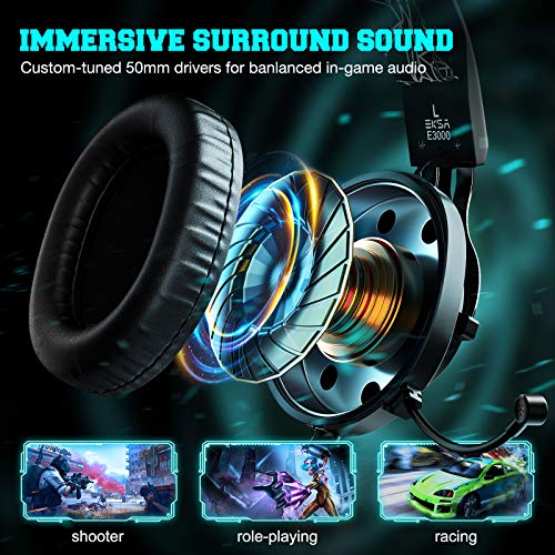 EKSA Casque de jeu PS4 - Casque-5