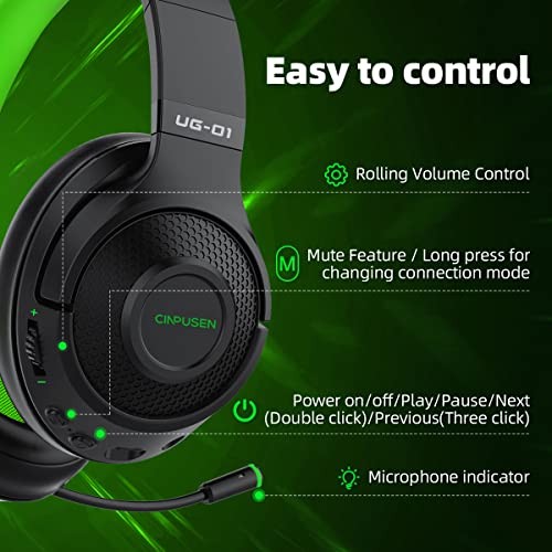 Casque de jeu sans fil 2