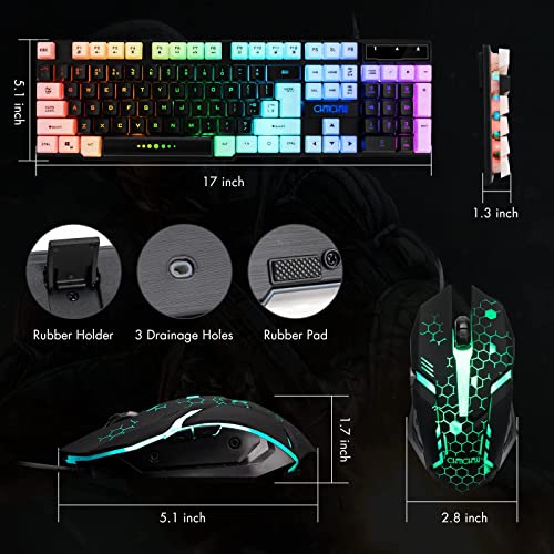 Combo clavier et souris de jeu filaire-3