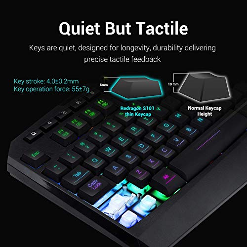 Redragon S101 Clavier et souris de jeu-4