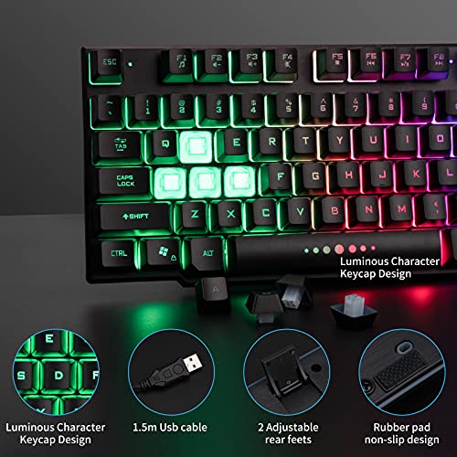 Clavier de jeu Souris Tapis de souris-5