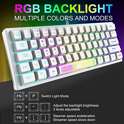 60% clavier de jeu souris en nid-3