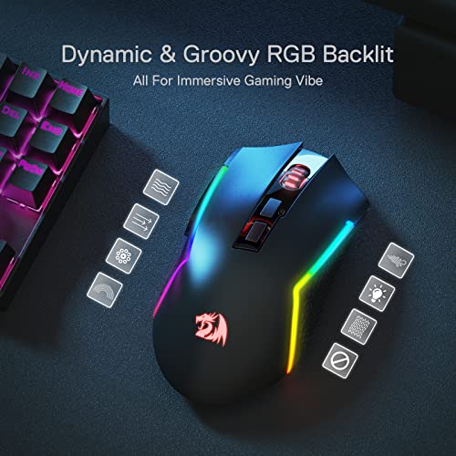 Souris de jeu Bluetooth sans fil Redragon-4