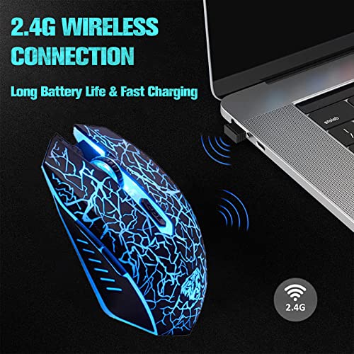 VEGCOO C10 Souris de jeu sans fil-5