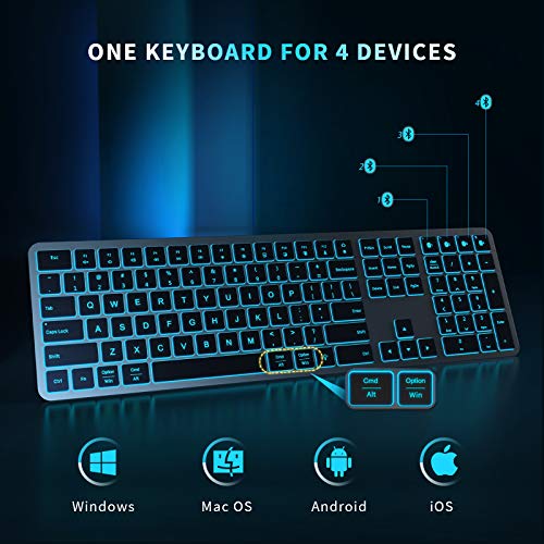 Clavier Bluetooth rétroéclairé pour Windows et Mac-3
