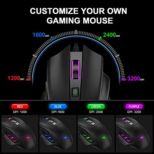 CP3 Souris de jeu filaire 3200 DPI-4