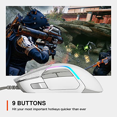 Souris de jeu SteelSeries Rival 5 avec-3