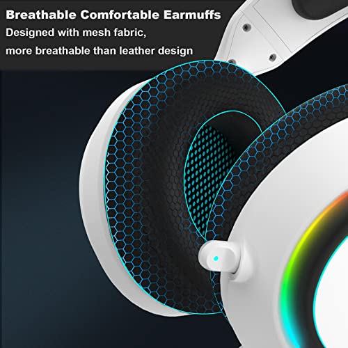 Targeal Casque de jeu PC avec microphone-4