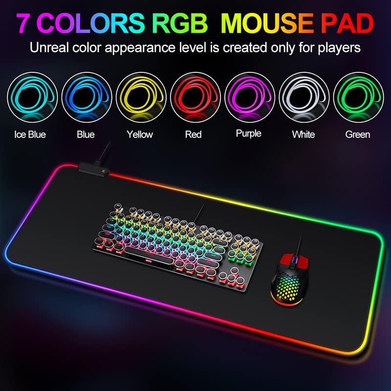 Grand tapis de souris de jeu RVB-3