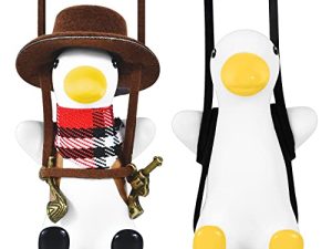 2 Pcs Mignon Canard Voiture Ornement Suspendu