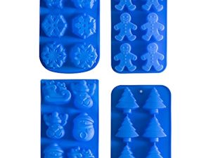 IHOMECOOKER 4 PC Silicone Noël Cuisson Moule