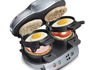 Hamilton Beach Double petit-déjeuner Sandwich Maker avec